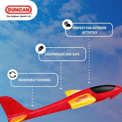 Duncan X-19 Glider with Reversible Wings- Yellow with Red Wings in Kuwait