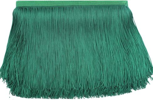 Black Fringe Trim Tassel Sewing Trim 6Inch Width 10 Yards Long for Clothes Accessories Latin Wedding Dress DIY Lamp Shade Decoration (Black) in Saudi Arabia