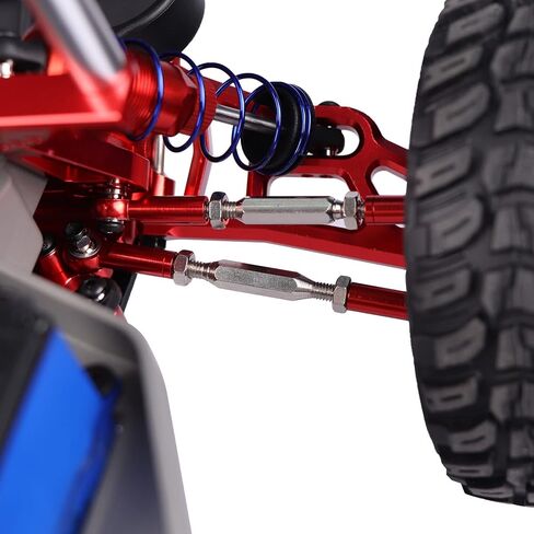 مجموعة وصلات مشبك توجيه قابلة للتعديل من الالومنيوم المؤكسد باللون الاحمر لـ 1/10 تراكساس سلاش 2WD 4X4 in Kuwait