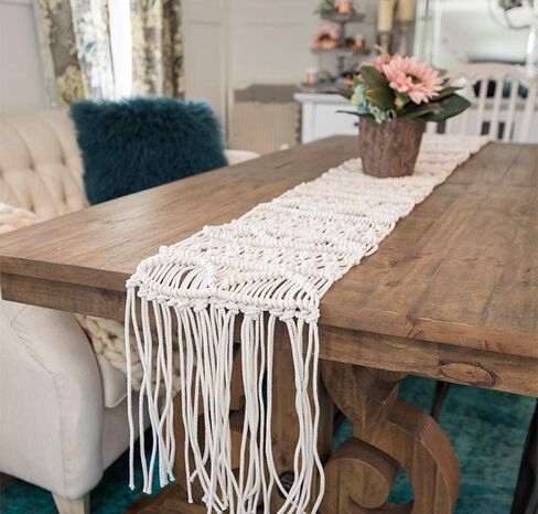 Macrame Cord 4mm x 240yd | 100% Natual Cotton Macrame Rope | 3 Strand Twisted Cotton Cord for Handmade Plant Hanger Wall Hanging Craft Making in Kuwait