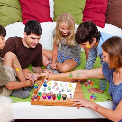 Hbavfihnbg 24 pcs Super Bros Stampers Super Bros Party Favor Super Bros Birthday Party Supplies for MSuper Bros Lovers Super Bros Party Supplies Self-Ink Stamps Gifts in Kuwait