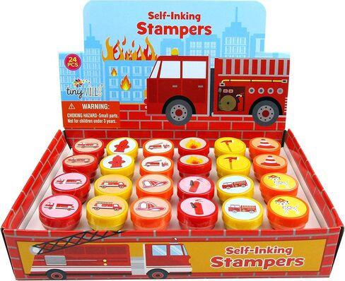 TINYMILLS 24 Pcs Firetrucks Stampers for Kids in Saudi Arabia