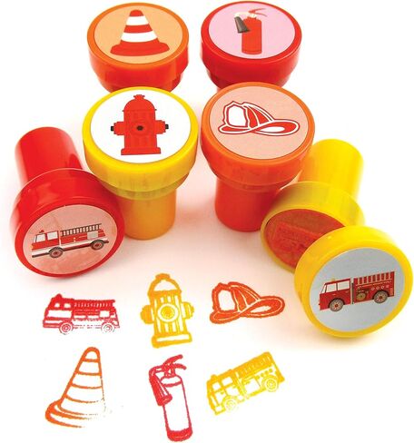 TINYMILLS 24 Pcs Firetrucks Stampers for Kids in Saudi Arabia