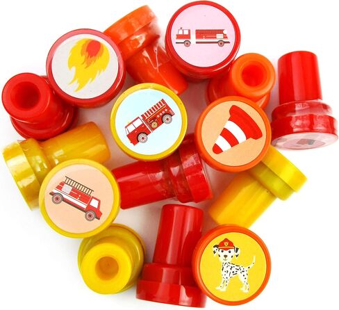 TINYMILLS 24 Pcs Firetrucks Stampers for Kids in Saudi Arabia