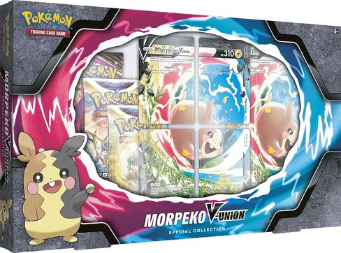 Pokemon Morpeko V-Union Special Collection Box: Includes 4 Booster Packs + Jumbo Promo! in Saudi Arabia