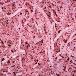 MagicWater Supply - 2 oz - Diamond Light Pink - Crinkle Cut Paper Shred Filler great for Gift Wrapping, Basket Filling, Birthdays, Weddings, Anniversaries, Valentines Day, and other occasions