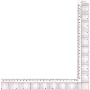 12 Inch Plastic L-Square Ruler Clear Sewing Ruler for Pattern Making, Fabric Sewing Measuring Supplies