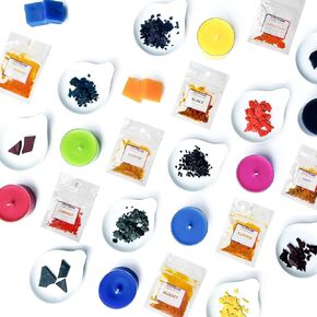 صبغات شموع لصنع الشموع - صبغة شمع لصنع الشموع - صبغة كولور لشمع الصويا - 8 الوان شائعة ورقائق صبغ الشمع in Kuwait