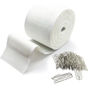 Marcoborthers 2.8 inch Length 6 Yards White Curtain Heading Deep Pinch Pleat Tape. in Saudi Arabia
