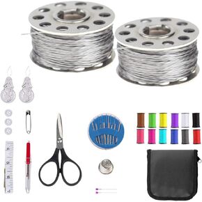 ماكيرونيكس بكرة خيط موصل 2 | 65 قدم/20 متر | 37 اوم/متر | 2 طبقة قابلة للخياطة السلس لاردوينو ليلي باد مع اداة خيط ابرة | مجموعة الخياطة وخيوط الابرة in Kuwait