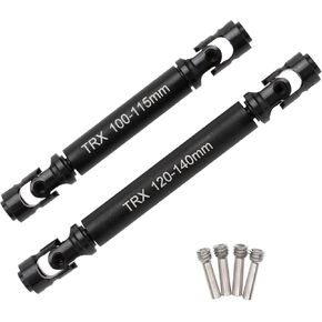 Treehobby Alloy Steel Heavy Duty CVD Drive Shaft 100-115mm / 120-140mm Alloy Steel Universal Joint Compatible with 1/10 RC car Traxxas TRX-4 Trx4 Metal Upgrades Parts in Kuwait