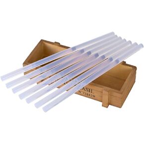 50 PCS Mini Round Hot Glue Sticks，4 x 0.28-Inch Glue Gun Sticks，Clear, Compatible With Most Glue Guns，For Low, High and Dual Temperature Glue Guns