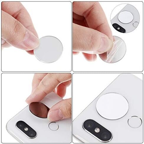 Blulu 100 Pieces Small Round Mirrors for Crafts, Adhesive Mirror, 1 Inch in Kuwait