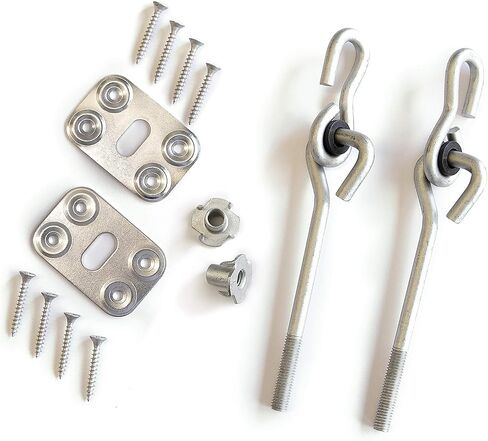 زوج شماعات متأرجح WS 4465 من سوينج-أند سلايد لشعاع أرجوحة خشبي 10.16 سم × 10.16 سم، حد الوزن 52.22 كجم، معدن in Kuwait