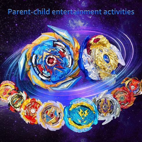 BeyBtatle Battling Top Burst Gyro Toy Set Combat Battling Game 10 Spinning Tops 1 St. Sword Ver Launcher + 2 bidirectional launchers with Portable Storage Box Gift for Kids Children Boys Ages 6+ in Kuwait