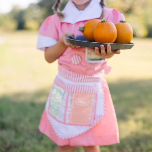 Melissa & Doug Waitress Role Play Costume Set (7 pcs) - Includes Apron, Order Pad, Cap Pink 3-6 years in Saudi Arabia