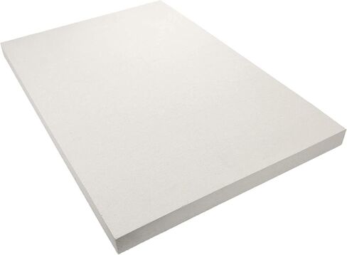 جيرتك لوح عازل من الياف السيراميك (2300 فهرنهايت) (23.6 انش × 12 انش × 1 انش)، لوح عازل مقاوم للحريق لمواقد الخشب وافران البيتزا والتشكيل والافران والمواقد - عبوة من قطعة واحدة in Kuwait