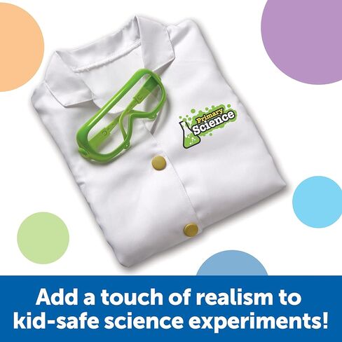 Learning Resources Beaker Creatures Lab Gear - 2 Pieces, Ages 5+ Lab Coat & Glasses for Kids, Science Exploration Games, STEM Toys for Kids in Saudi Arabia