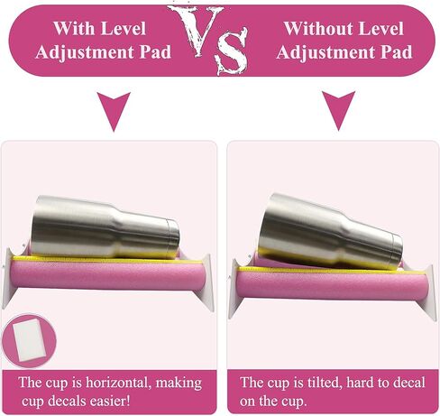 Cup Cradle for Tumbler with an Adjustment Pad and a Felt Edge Squeegee, Vinyl Holder with Foam Measurements for Crafting Decals on Cups and Bottles in Kuwait