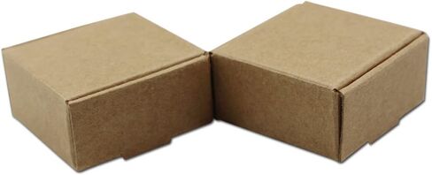 1.6×3.6×0.8 سم × 0.8 سم صناديق تزيين الكعك الورقية المخبوزات المخبوزات صندوق تخزين قابل للطي لحفلات الزفاف وأعياد الميلاد مفضلة لديكور المنزل سلال فارغة, بني, 50 Pcs in Kuwait