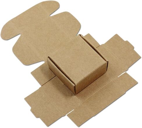 1.6×3.6×0.8 سم × 0.8 سم صناديق تزيين الكعك الورقية المخبوزات المخبوزات صندوق تخزين قابل للطي لحفلات الزفاف وأعياد الميلاد مفضلة لديكور المنزل سلال فارغة, بني, 50 Pcs in Kuwait