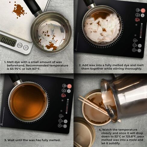 صبغات شموع لصنع الشموع - صبغة شمع لصنع الشموع - صبغة كولور لشمع الصويا - 8 الوان شائعة ورقائق صبغ الشمع in Kuwait