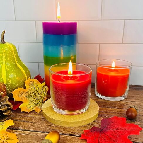 صبغات شموع لصنع الشموع - صبغة شمع لصنع الشموع - صبغة كولور لشمع الصويا - 8 الوان شائعة ورقائق صبغ الشمع in Kuwait