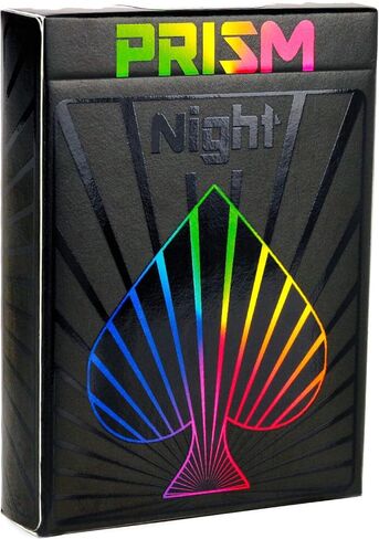 Premium Playing Cards, Deck of Cards with Free Card Game eBook, Cool Prism Gloss Ink, Great Poker Cards, Unique Bright Rainbow & Red Colors for Kids & Adults, Black Playing Cards Games in Kuwait