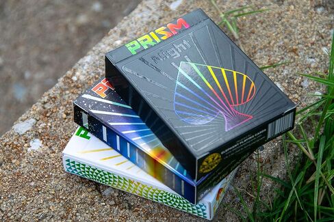 Premium Playing Cards, Deck of Cards with Free Card Game eBook, Cool Prism Gloss Ink, Great Poker Cards, Unique Bright Rainbow & Red Colors for Kids & Adults, Black Playing Cards Games in Kuwait