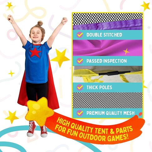خيمة لعب للأطفال من بلايز، 3 قطع - خيمة لعب مزحف ونفق كروي، بيت للعب مع حلقة كرة السلة للبنات والأولاد والأطفال الصغار للاستخدام في الأماكن المغلقة والخارجية مع حقيبة حمل وردية in Kuwait