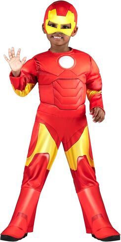 زي Marvel Iron Man Deluxe للأطفال الصغار 3T/4T، أحمر in Saudi Arabia