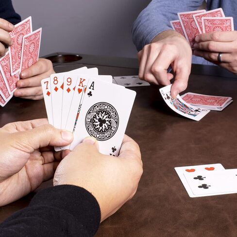 Brybelly Euchre Card Game - 2 Specialty Decks Pre-Stripped to 33 Cards for Classic American Euchre or 32 Card 6-Player Variant - Custom Bower Jacks Card Art and Blank Counter Cards Included in Saudi Arabia
