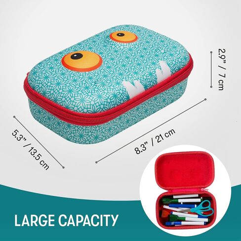 ZIPIT Beast Pencil Box for Kids | Pencil Case for School | Organizer Pencil Bag | Large Capacity Pencil Pouch in Kuwait