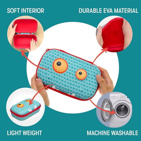 ZIPIT Beast Pencil Box for Kids | Pencil Case for School | Organizer Pencil Bag | Large Capacity Pencil Pouch in Kuwait