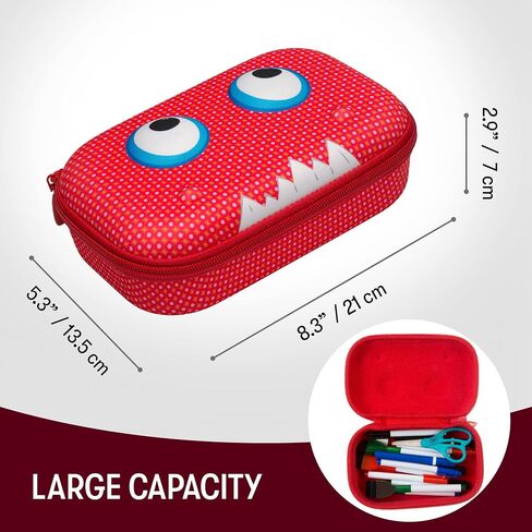 ZIPIT Beast Pencil Box for Kids | Pencil Case for School | Organizer Pencil Bag | Large Capacity Pencil Pouch in Kuwait