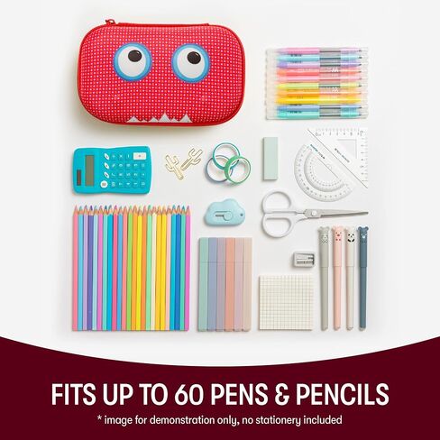 ZIPIT Beast Pencil Box for Kids | Pencil Case for School | Organizer Pencil Bag | Large Capacity Pencil Pouch in Kuwait