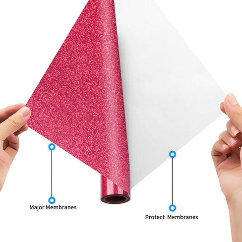 لفة لامعة من الفينيل لنقل الحرارة للقمصان مقاس 12 × 5 أقدام (10 قطع) in Kuwait