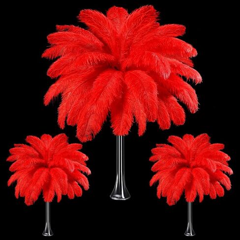 Maitys 90 Pcs Natural Ostrich Feathers Large Plumes,White in Kuwait