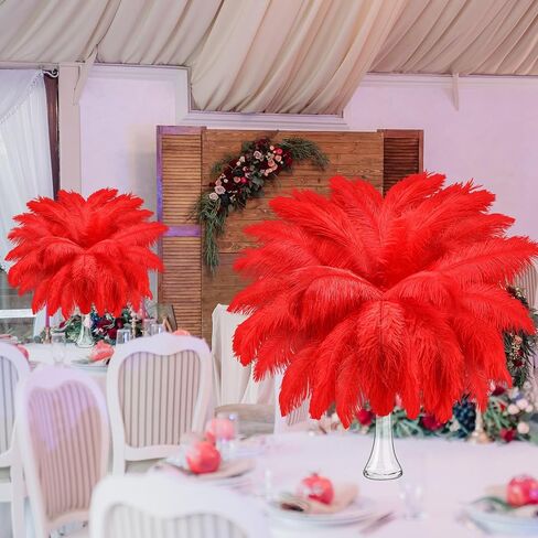 Maitys 90 Pcs Natural Ostrich Feathers Large Plumes,White in Kuwait