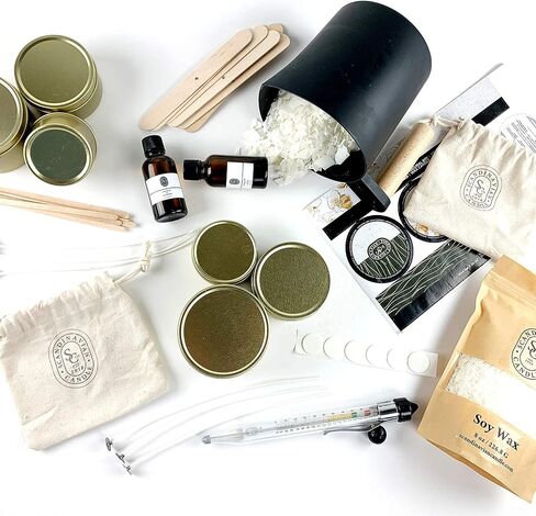Luxury Candle Making Kit - Professional Candle Supplies to Create 6 Beautiful Scented Soy Wax Candles - DIY Candle Maker Arts and Crafts Kits for Adults in Saudi Arabia