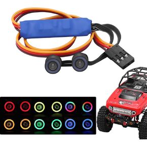 WOAEIUOS RC Light RC المصابيح الأمامية عيون الملاك مع 12 وضعًا لـ 1/24 RC الزاحف المحوري SCX24 AXI90081 AXI00002 AXI00001 AXI00006 AXI00005 in Kuwait