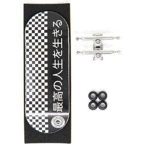 سكال فينغربوردز لوح تزلج خشبي احترافي كامل 34 ملم اصدار ياباني اسود مع عجلات محمل سي ان سي in Kuwait