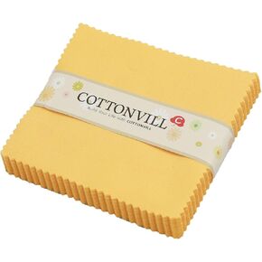 COTTONVILL Solid 60 Colors Precut Fabric 20COUNT Cotton for Quilting (3yard, 01-White) in Kuwait