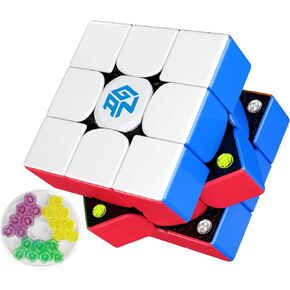 GAN 356 M 3x3 Magnetic Speed Cube, GAN Cube, 3x3x3 Magic Cube, Stickerless Puzzle Cube (Lite ver. 2020, no Extra GES)