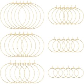 UNICRAFTALE Ear Wine Stainless Steel Hoop Earring Findings Hypoallergenic Earring Hoops for Women Hoop Earrings Making in Kuwait
