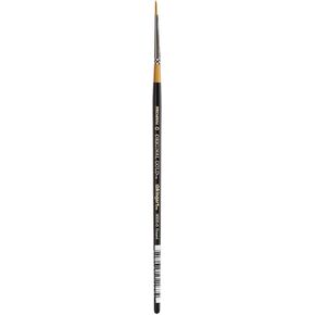 KINGART Premium Original Gold 9000-12 Round Series Artist Brush, Golden Taklon Synthetic Hair, Short Handle, for Acrylic, Watercolor, Oil and Gouache Painting, Size 12 in Kuwait