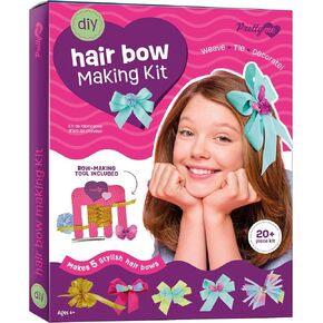 Hair Bow Making Kit for Girls - Make Your Own Fashion Bows for Kids - DIY Hair Accessories Set - Jewelry Arts & Crafts Gift for Ages 5-12 Year Old Girl - Children's Art & Craft Birthday Gifts Ideas in Kuwait