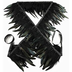 Holmgren Mardi Gras Rooster Feathers - 60pcs 12-14inch Natural Long Rooster Tail Feathers Bulk for DIY Crafts Mardi Gras Masquerade Carnival Party Performances Decoration (Mardi Gras)