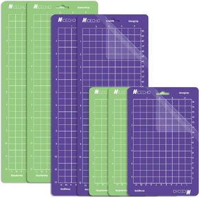 سجادة القطع من Nicecho لآلة Cricut Joy، 7 قطع من سجادات القطع (4 قطع 4.5×12 بوصة و3 قطع 4.5×6.5 بوصة)، ملحقات بديلة لسجادات القطع اللاصقة المتنوعة لملحقات Cricut Joy in Kuwait