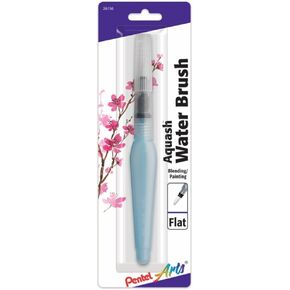 Pentel Arts Aquash Water Brush Assorted Tips, 4 Pack Carded (FRHBP4M), White, Small